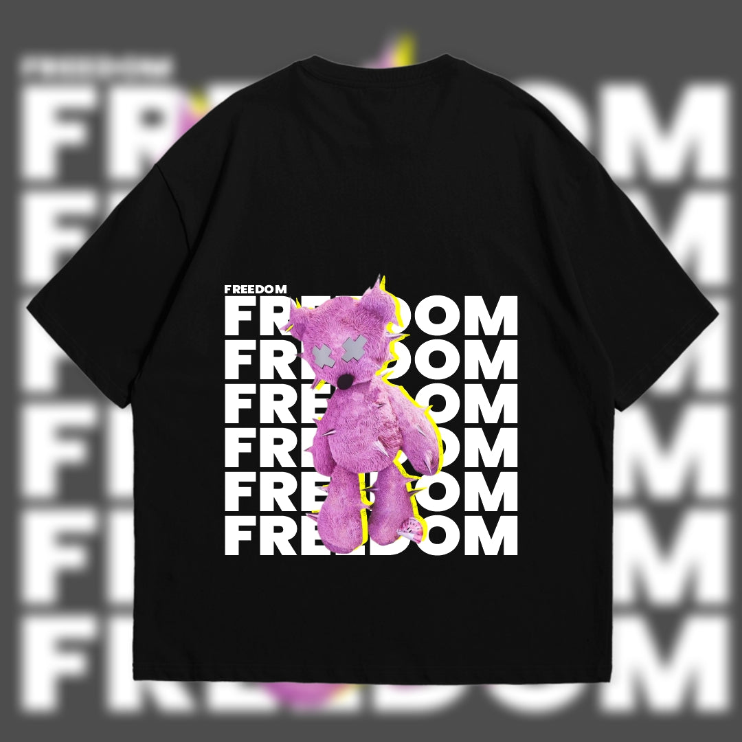 Freedom Printed Design on Front And Back.