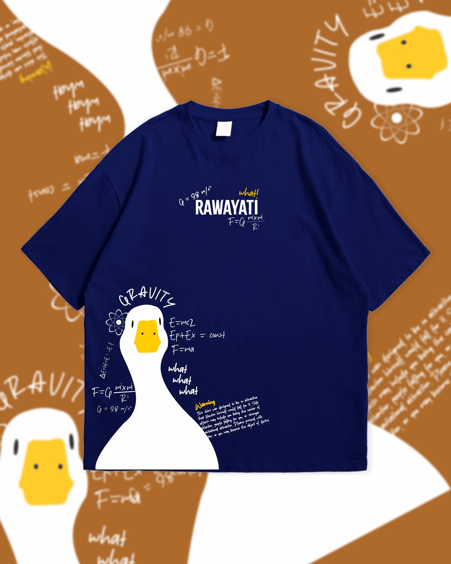 Gravity Duck - Drop Shoulder Graphic T-Shirt